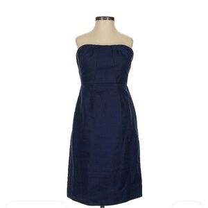 J. Crew Women’s Navy Strapless Dress size 10. Dress up or down. Dry cleaned only